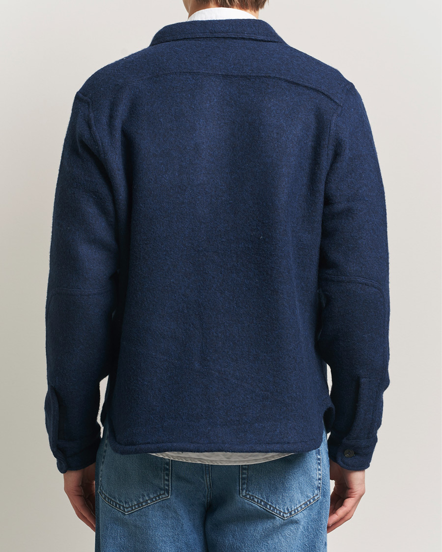 Heren | Overhemden | Polo Ralph Lauren | Felted Wool Pocket Shirt RL Navy