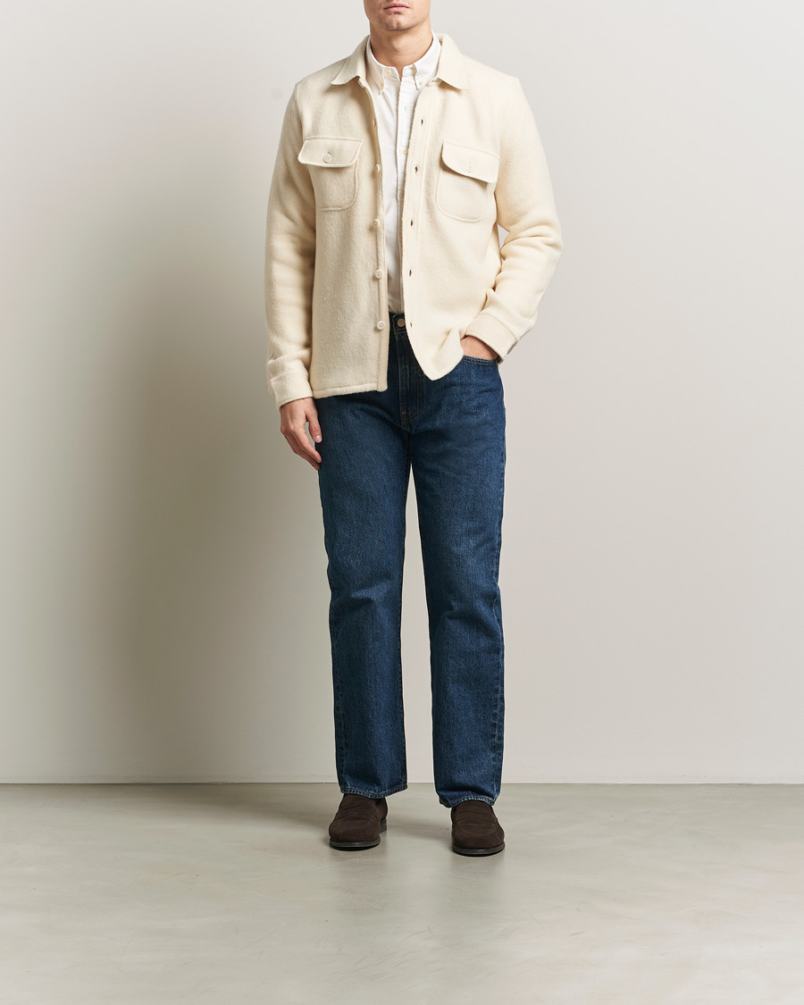 Heren | Overhemden | Polo Ralph Lauren | Felted Wool Pocket Shirt Andover Cream