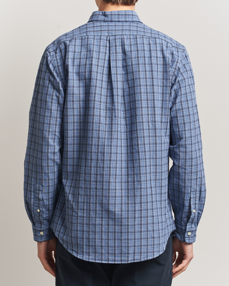 Heren | Overhemden | Polo Ralph Lauren | Custom Fit Checked Shirt Blue Heather Multi