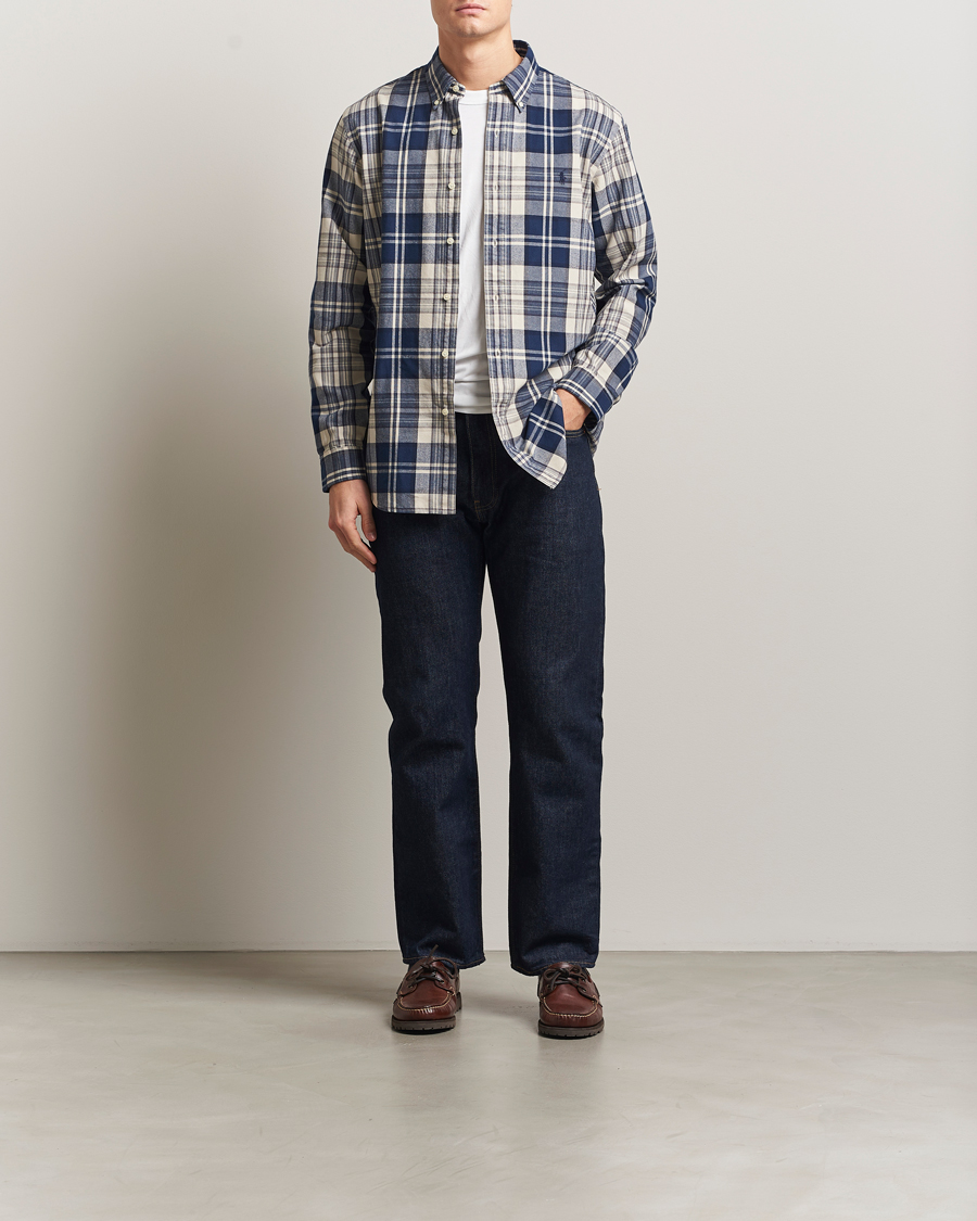 Heren | Overhemden | Polo Ralph Lauren | Custom Fit Checked Shirt White/Navy Multi