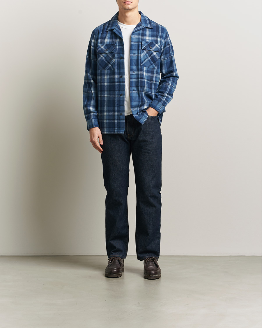 Heren | Overhemden | Polo Ralph Lauren | Plainweave Wool Pocket Shirt Blue Heather Multi