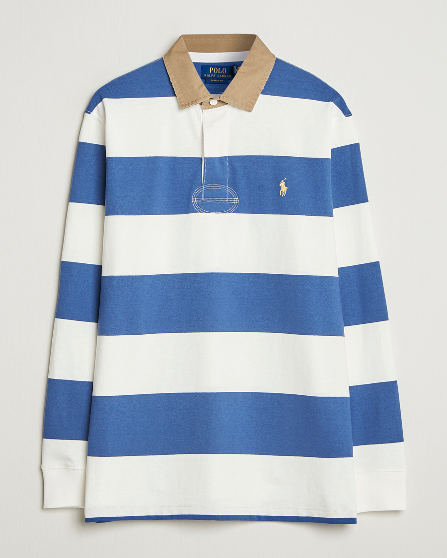 Heren | Truien | Polo Ralph Lauren | Long Sleeve Rugby Sweater Old Royal/Cream