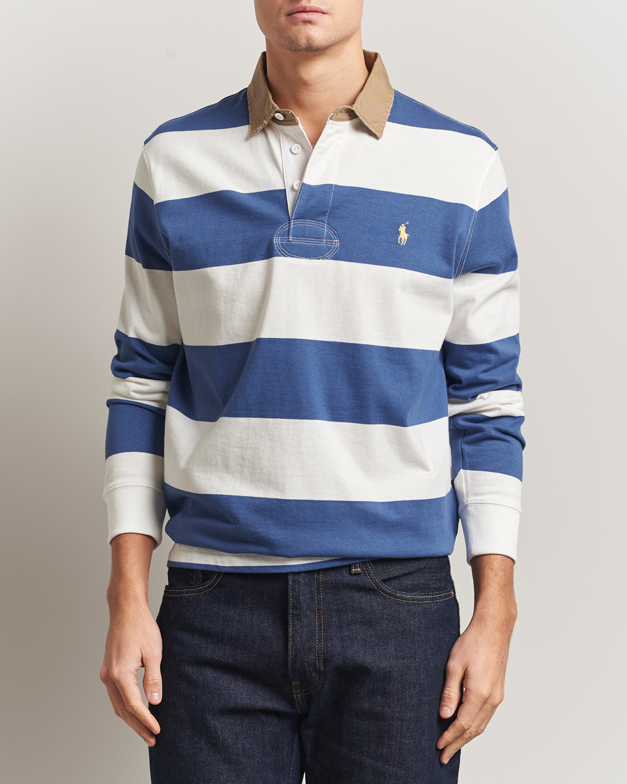 Heren | Truien | Polo Ralph Lauren | Long Sleeve Rugby Sweater Old Royal/Cream