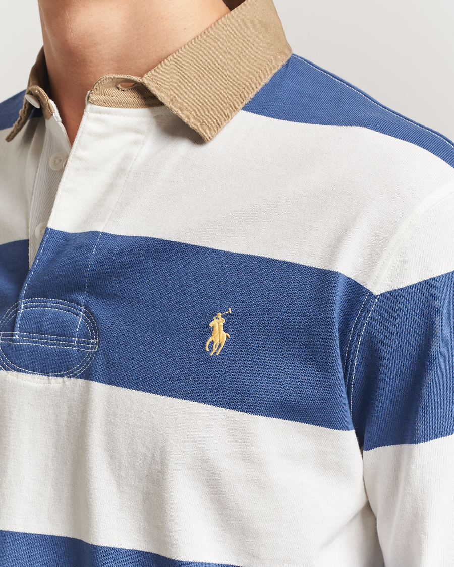 Heren | Truien | Polo Ralph Lauren | Long Sleeve Rugby Sweater Old Royal/Cream