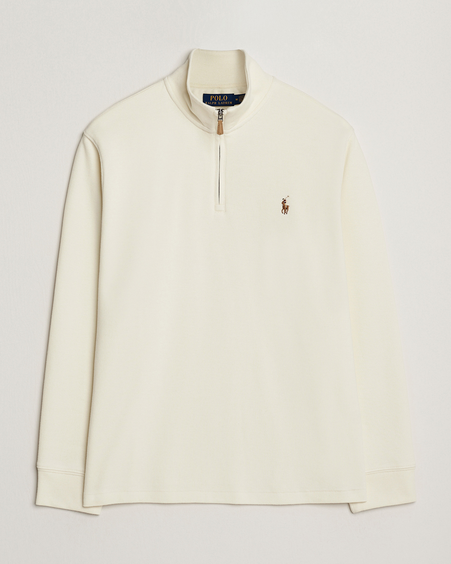 Heren | Truien | Polo Ralph Lauren | Double Knitted Half Zip Parchment Cream