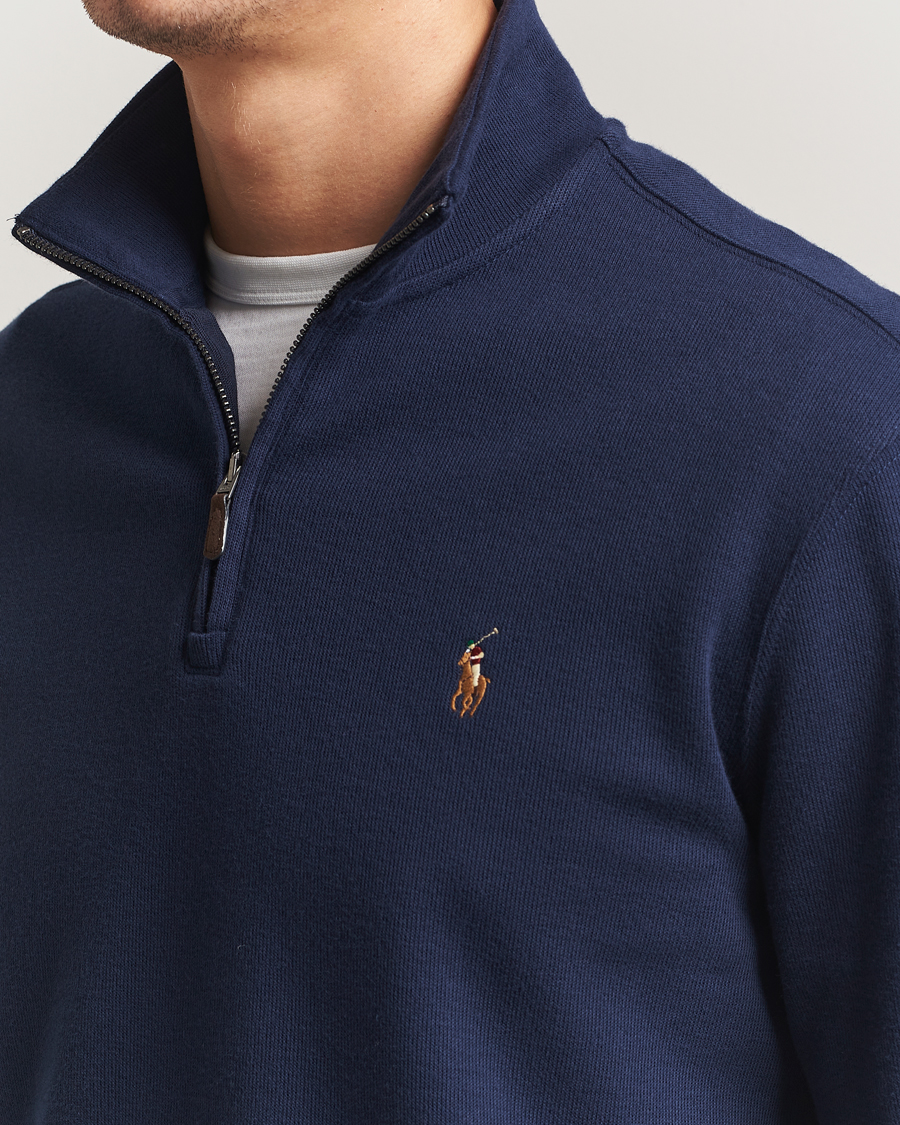 Heren | Truien | Polo Ralph Lauren | Double Knitted Half Zip Cruise Navy