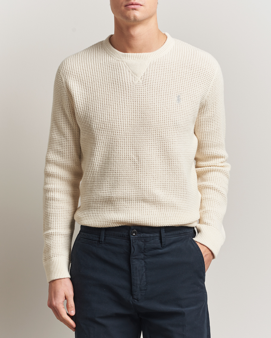 Heren | Truien | Polo Ralph Lauren | Cotton/Wool Pullover Andover Cream
