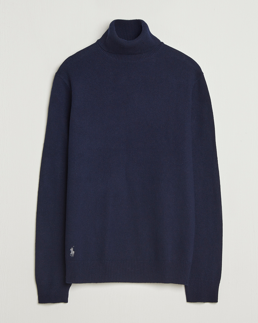 Heren | Truien | Polo Ralph Lauren | Cotton/Wool Rollneck Hunter Navy