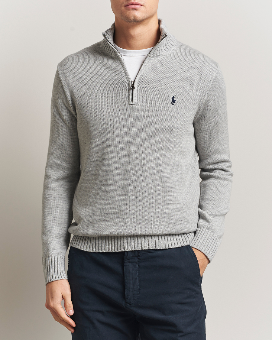 Heren | Truien | Polo Ralph Lauren | Cotton Pullover Half Zip Andover Heather