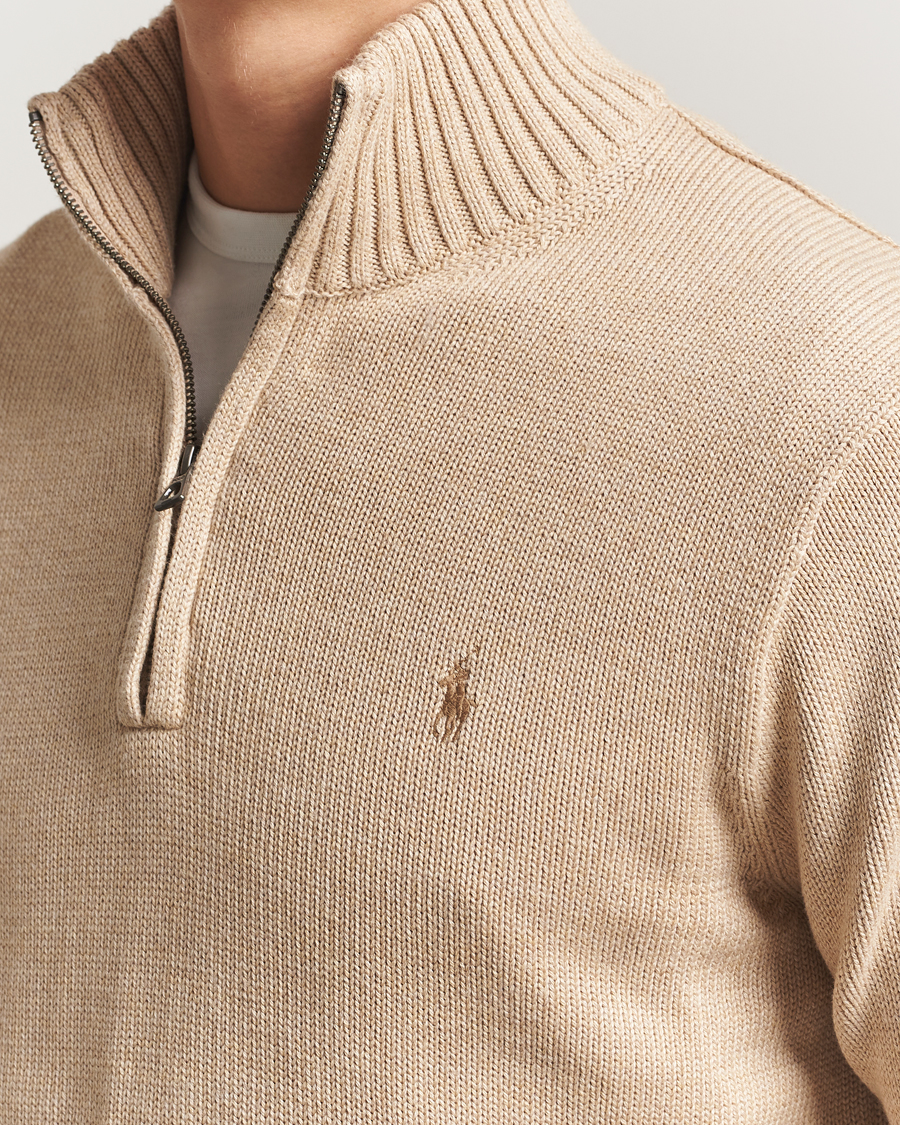 Heren | Truien | Polo Ralph Lauren | Cotton Pullover Half Zip Dune Melange