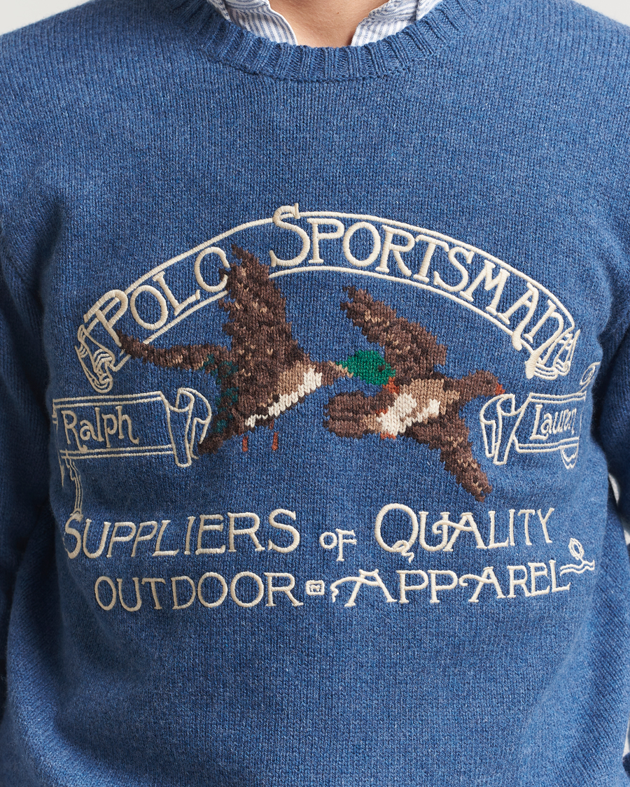 Heren | Truien | Polo Ralph Lauren | Cotton/Wool Printed Sweater Blue Multi