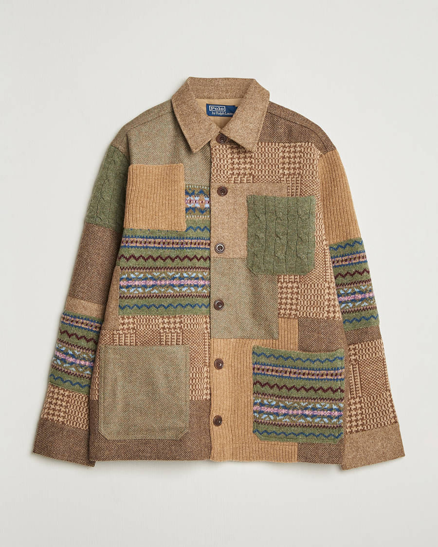 Heren | Truien | Polo Ralph Lauren | Wool Blend Cardigan Tan Multi
