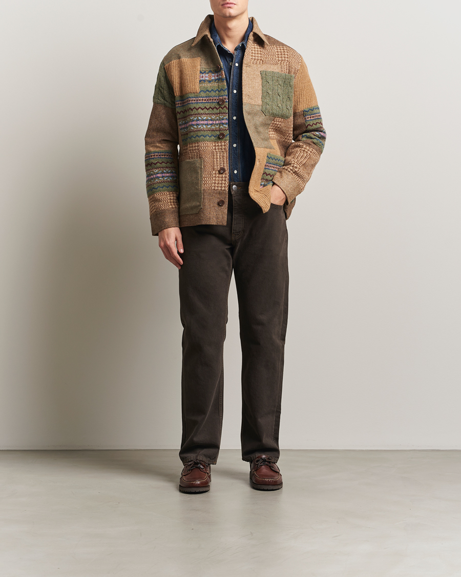 Heren | Truien | Polo Ralph Lauren | Wool Blend Cardigan Tan Multi