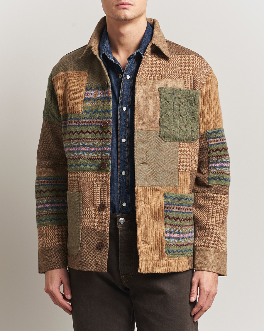 Heren | Truien | Polo Ralph Lauren | Wool Blend Cardigan Tan Multi