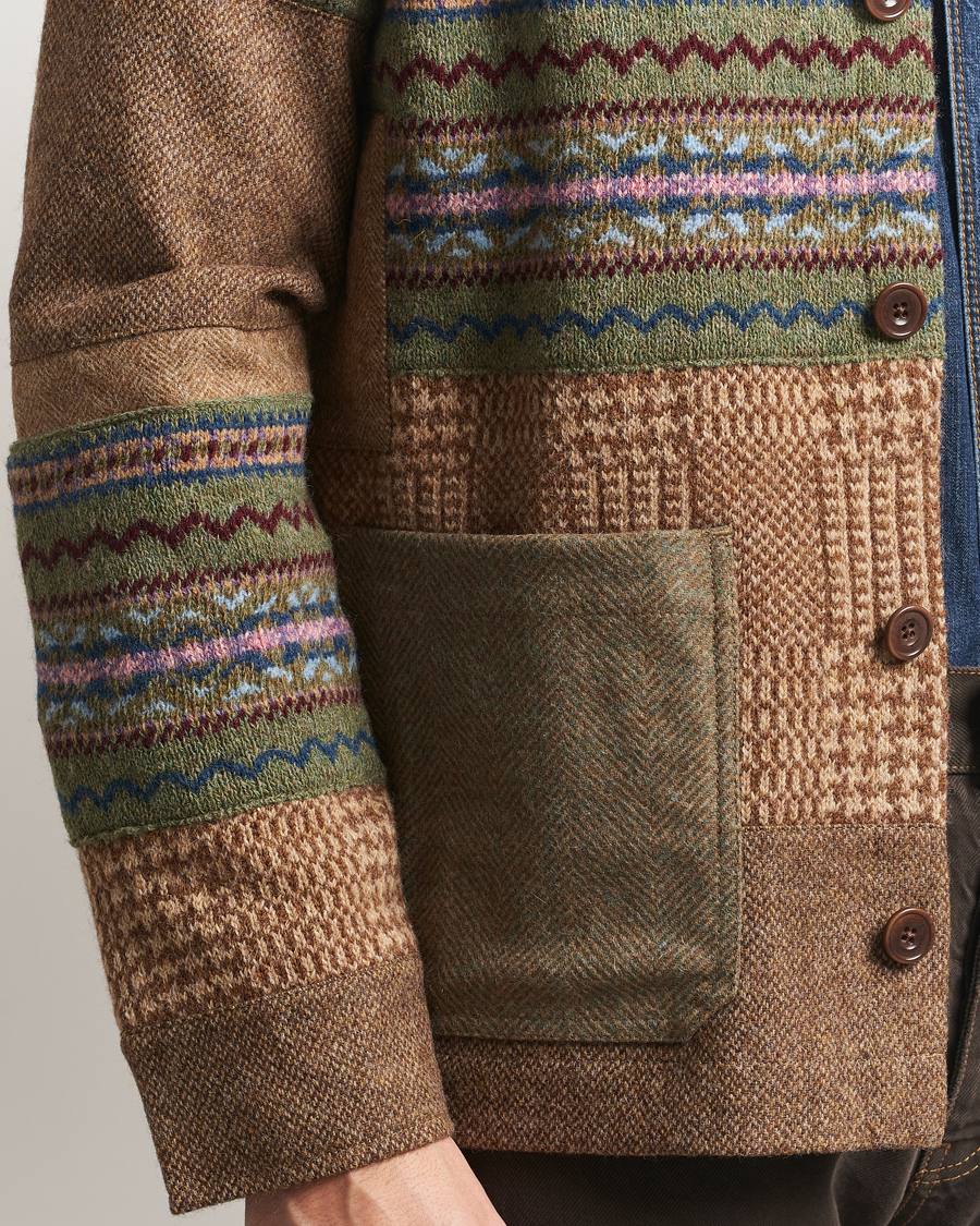 Heren | Truien | Polo Ralph Lauren | Wool Blend Cardigan Tan Multi