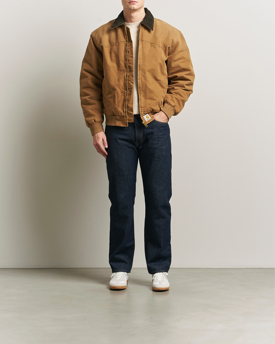 Heren | Jassen | Carhartt WIP | OG Santa Fee Jacket Hamilton Brown Grind Washed