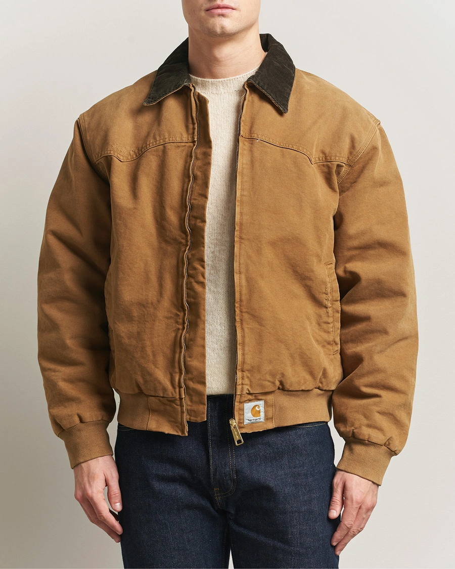 Heren | Jassen | Carhartt WIP | OG Santa Fee Jacket Hamilton Brown Grind Washed