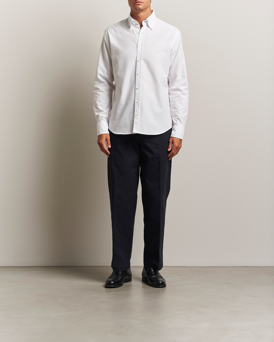 Heren | Overhemden | Stenströms | Regular Fit Oxford Shirt White