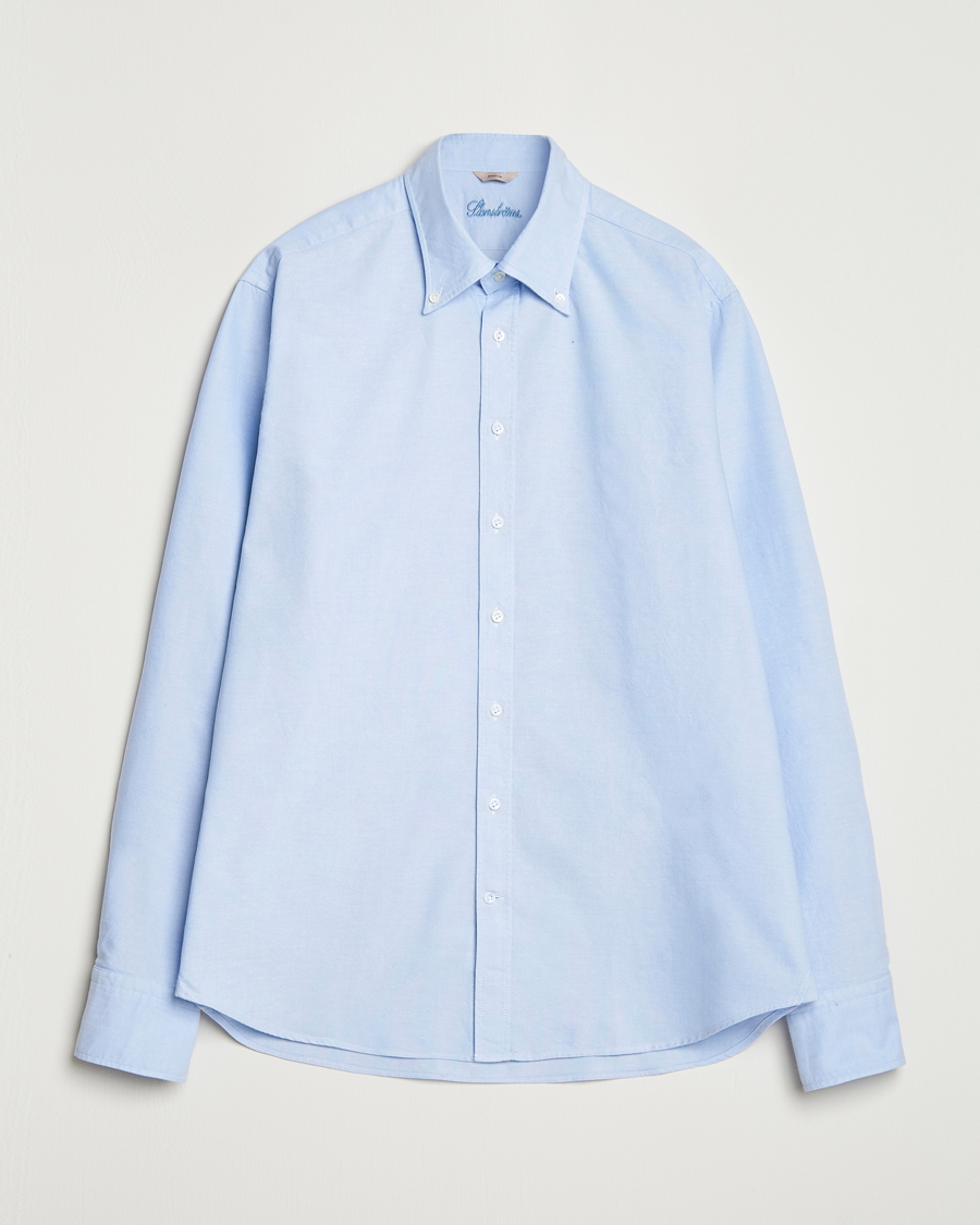 Heren | Overhemden | Stenströms | Regular Fit Oxford Shirt Light Blue