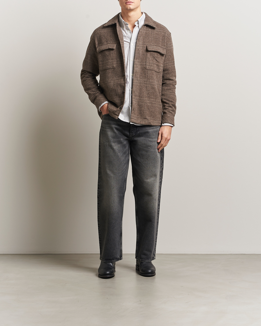 Heren | Overhemden | Samsøe Samsøe | Castor Checked Overshirt Black Coffee