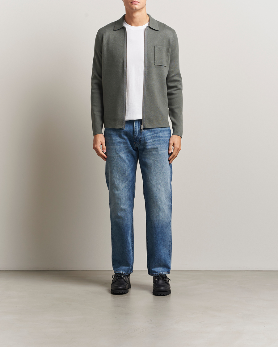 Heren | Truien | Samsøe Samsøe | Guna Full Zip Castor Grey