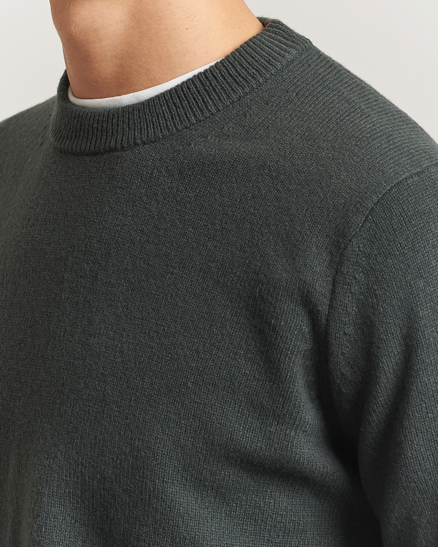 Heren | Truien | Samsøe Samsøe | Isak Knitted Crew Neck Dark Evergreen