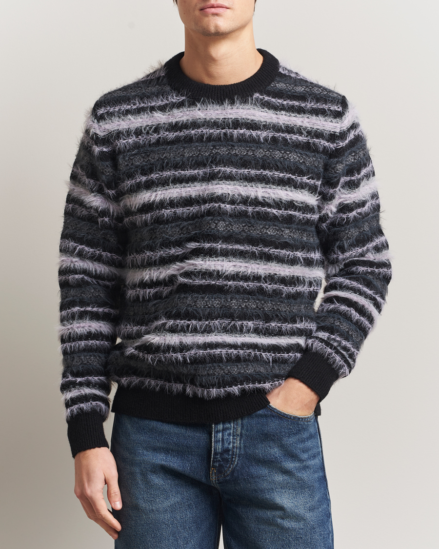 Heren | Truien | Samsøe Samsøe | Finnley Striped Knitted Sweater Black Multi