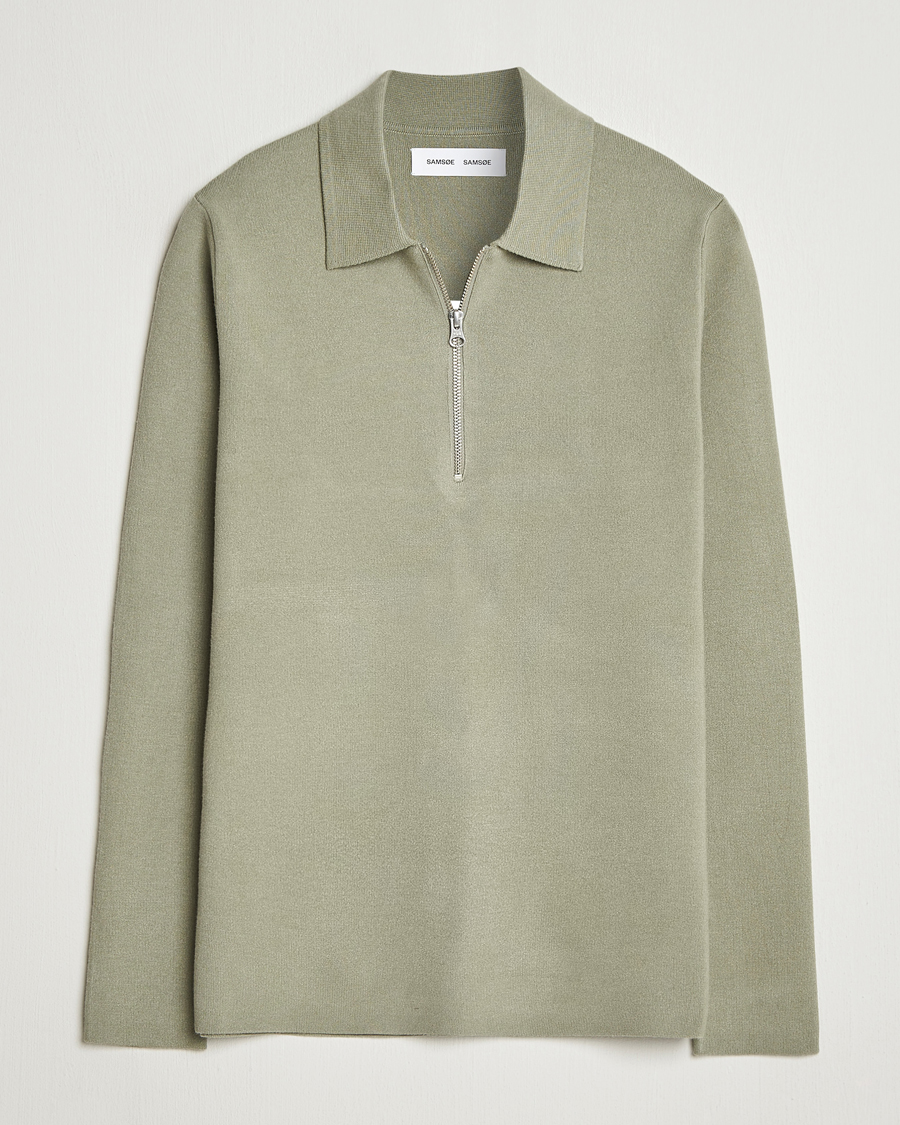 Heren | Truien | Samsøe Samsøe | Guna Half Zip Seagrass
