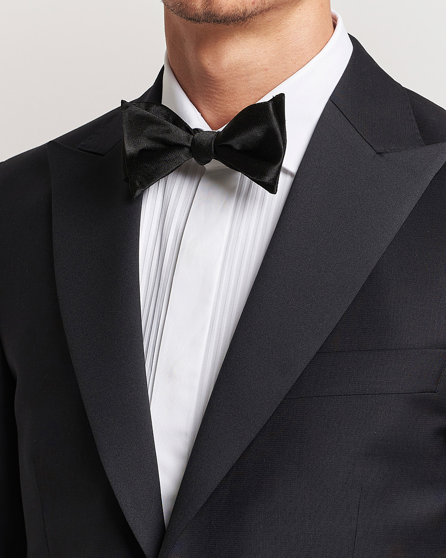Heren | Stropdassen | Oscar Jacobson | Bow Tie, Self Tie Black
