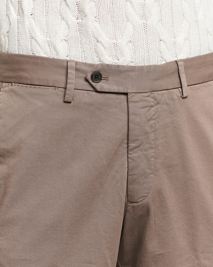 Heren | Broeken | Oscar Jacobson | Danwick Cotton Trousers Light Brown