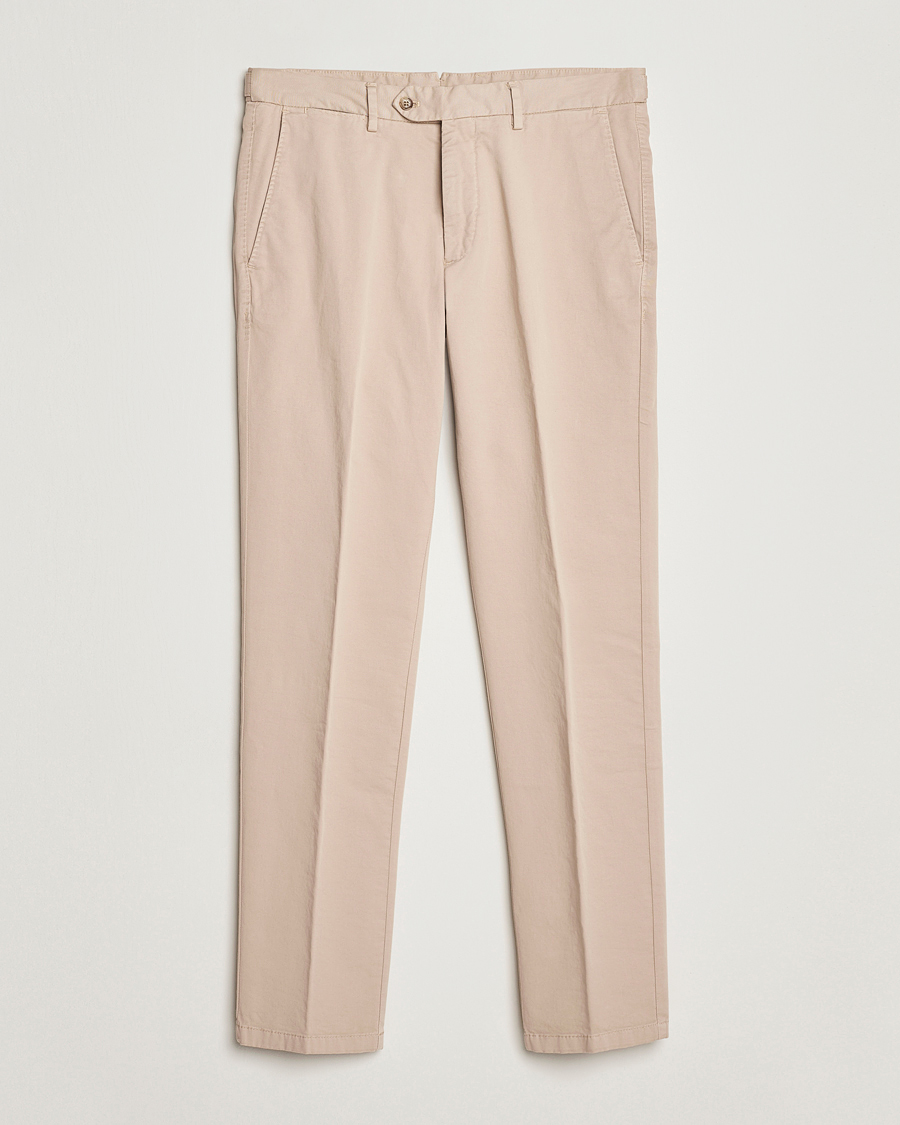 Heren | Broeken | Oscar Jacobson | Danwick Cotton Trousers Beige