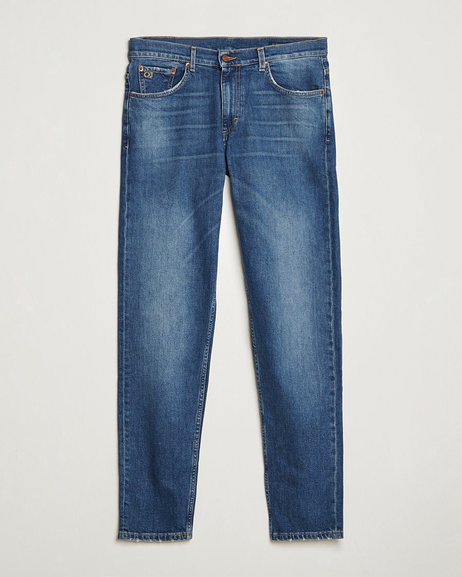 Heren | Jeans | Oscar Jacobson | Karl Cotton Stretch Jeans Vintage Wash