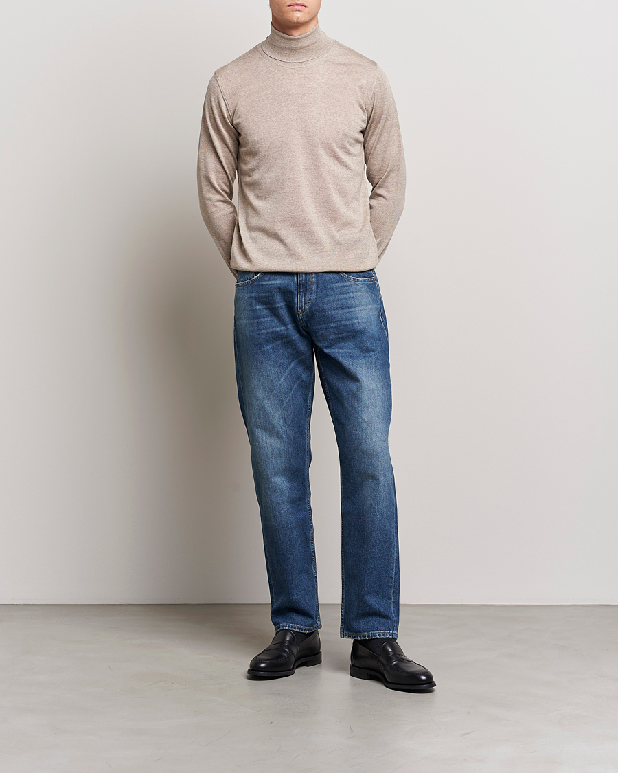 Heren | Jeans | Oscar Jacobson | Johan Cotton Stretch Jeans Vintage Wash