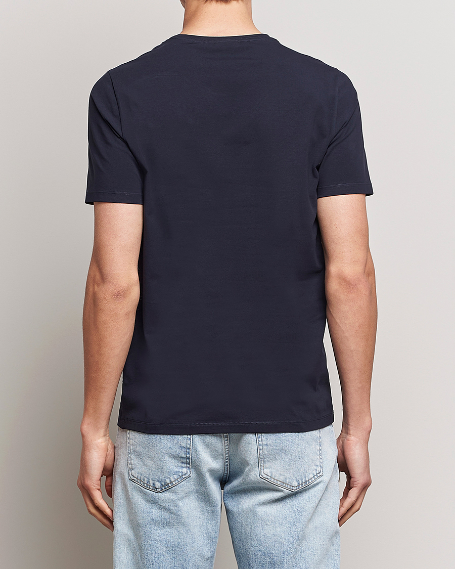 Heren | T-shirts | Oscar Jacobson | Kyran Cotton T-Shirt Navy