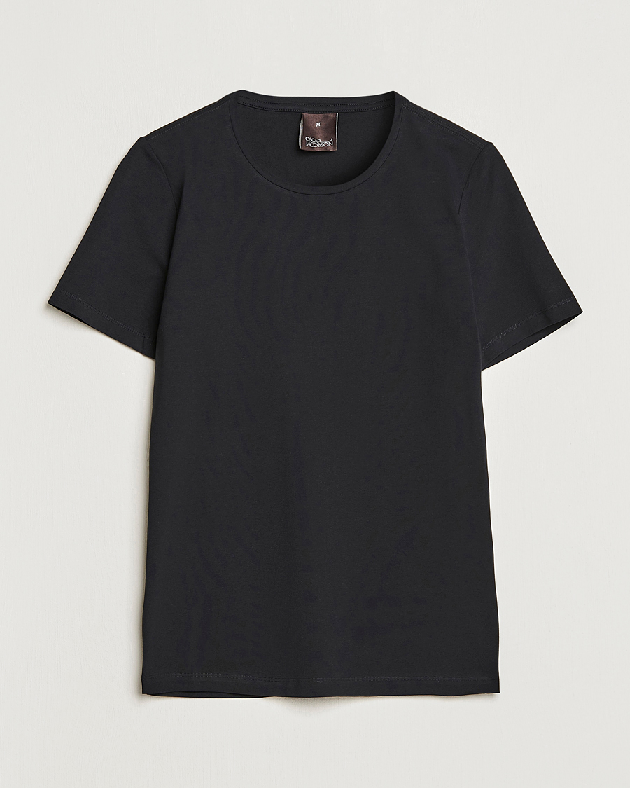 Heren | T-shirts | Oscar Jacobson | Kyran Cotton T-Shirt Black