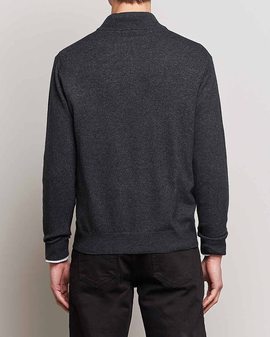 Heren | Truien | Oscar Jacobson | Patton Wool Half-Zip Grey