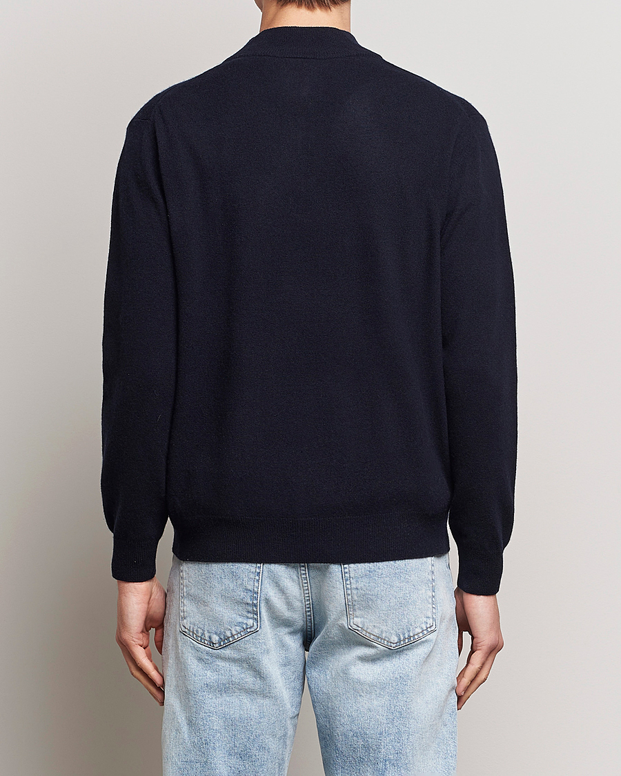 Heren | Truien | Oscar Jacobson | Patton Wool Half-Zip Navy