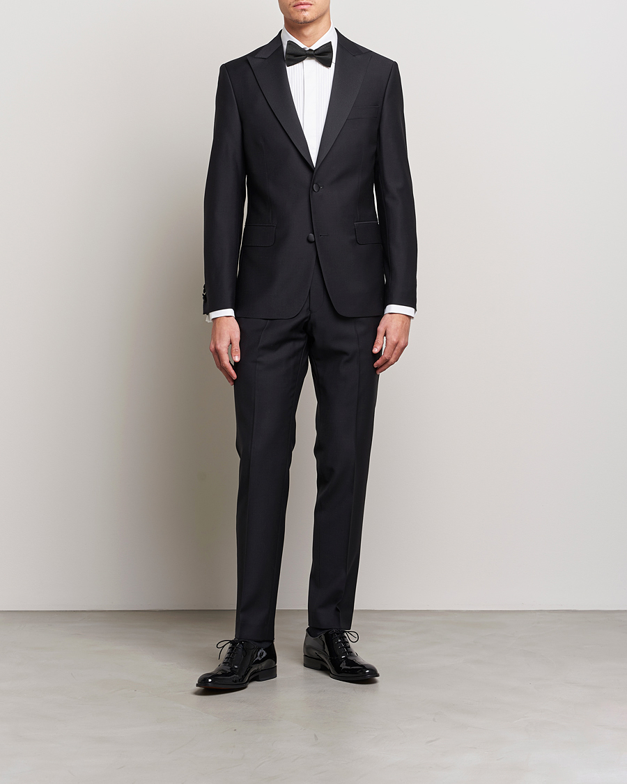 Heren | Overhemden | Oscar Jacobson | Slim Fit Cut Away Tuxedo Double Cuff White
