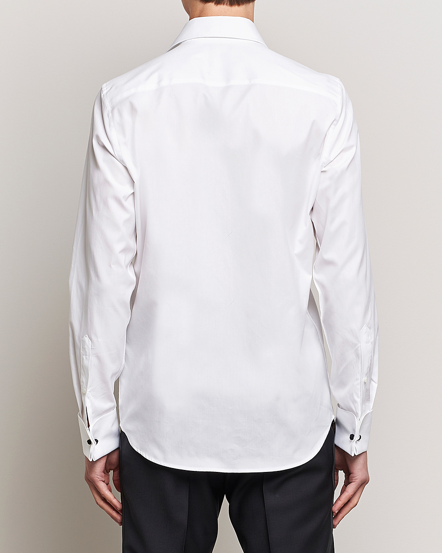Heren | Overhemden | Oscar Jacobson | Slim Fit Cut Away Tuxedo Double Cuff White