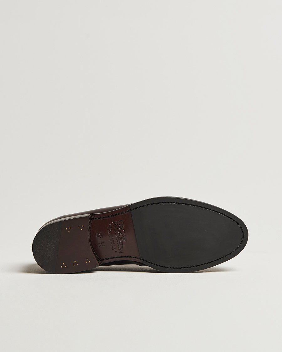 Heren | Instappers | Oscar Jacobson | Penny Loafers Dark Mud Brown