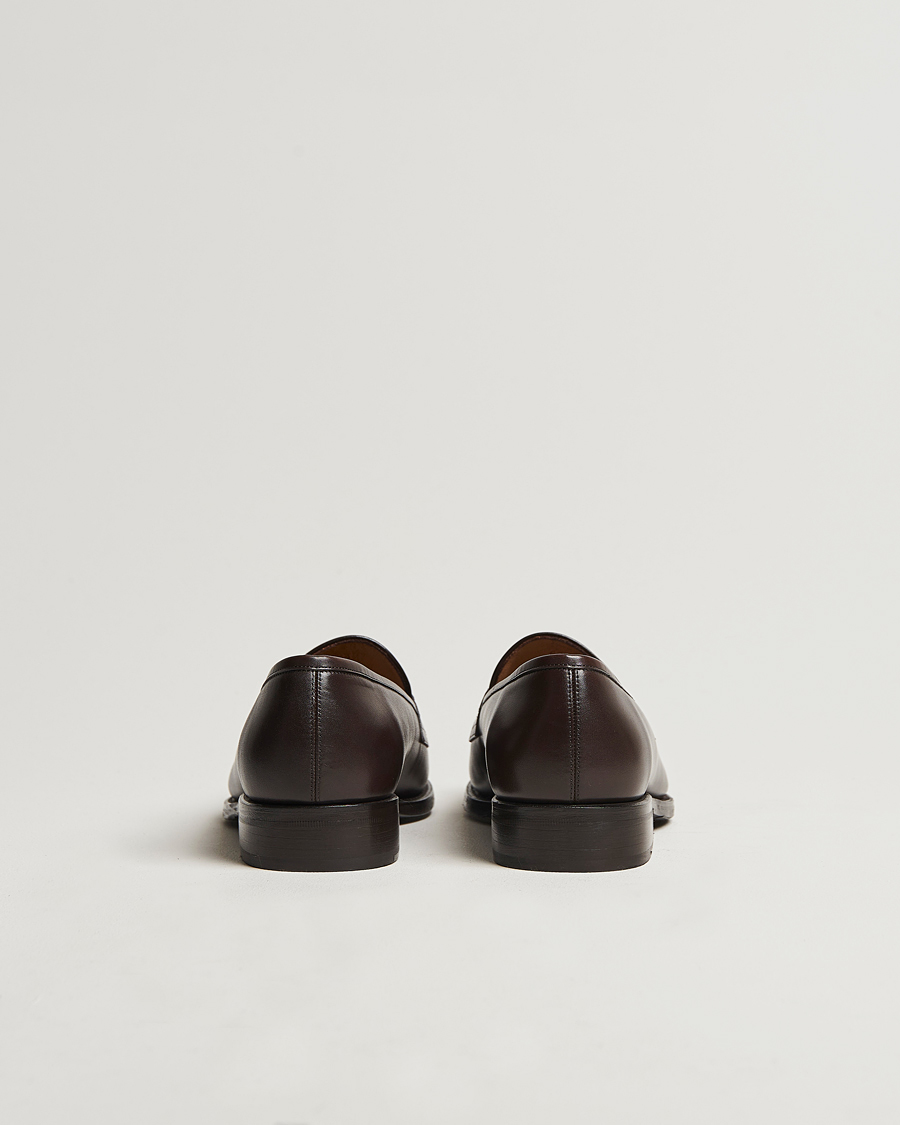 Heren | Instappers | Oscar Jacobson | Penny Loafers Dark Mud Brown