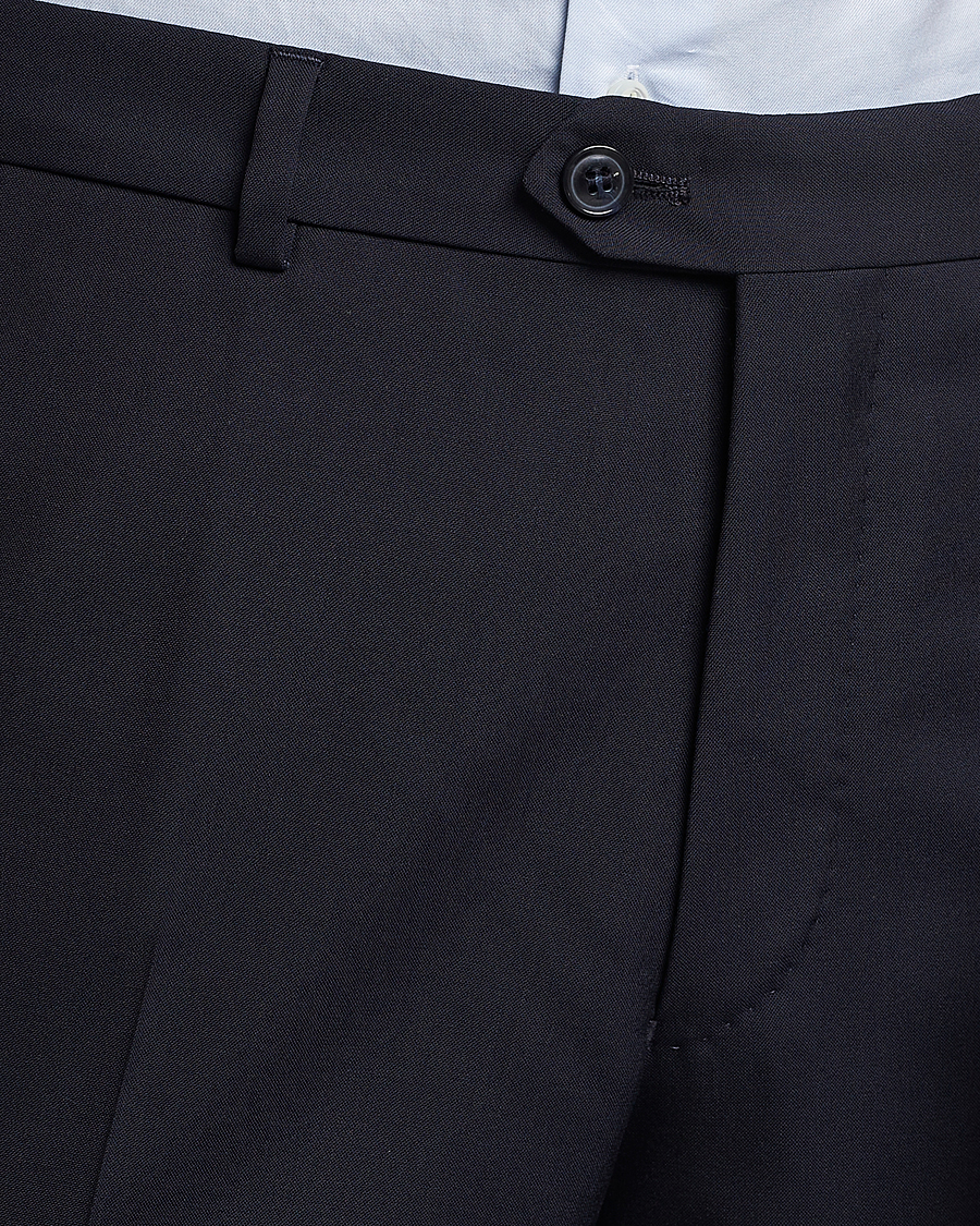 Heren | Broeken | Oscar Jacobson | Denz Wool Trousers Navy