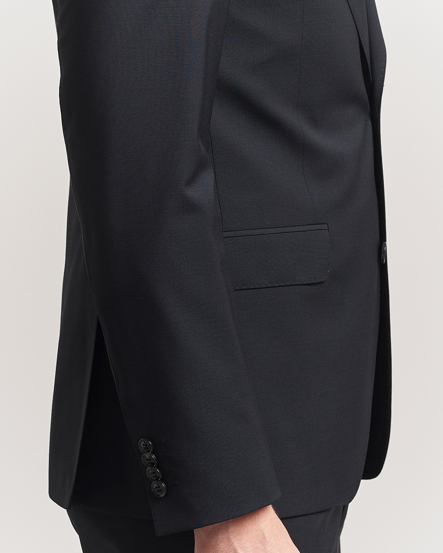 Heren | Blazers | Oscar Jacobson | Ego Wool Blend Blazer Black