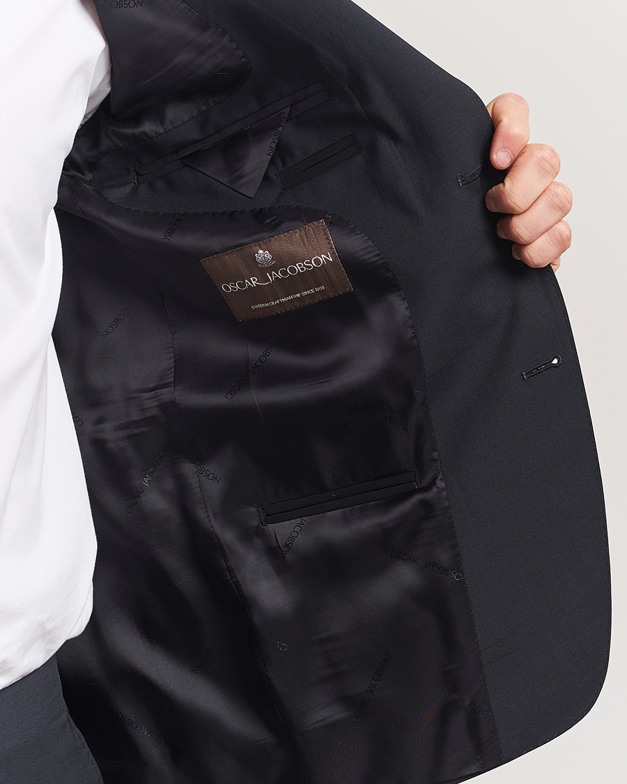 Heren | Blazers | Oscar Jacobson | Ego Wool Blend Blazer Black