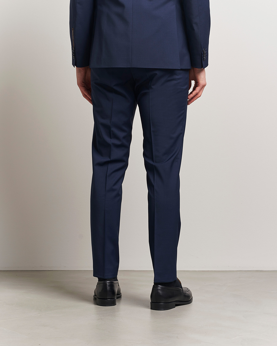 Heren | Broeken | Oscar Jacobson | Denz Wool Blend Trousers Navy