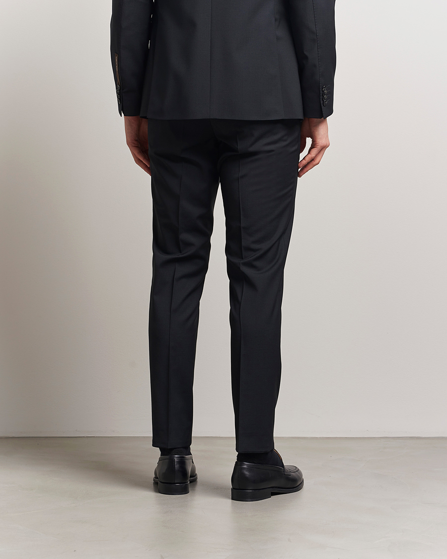 Heren | Broeken | Oscar Jacobson | Denz Wool Blend Trousers Black