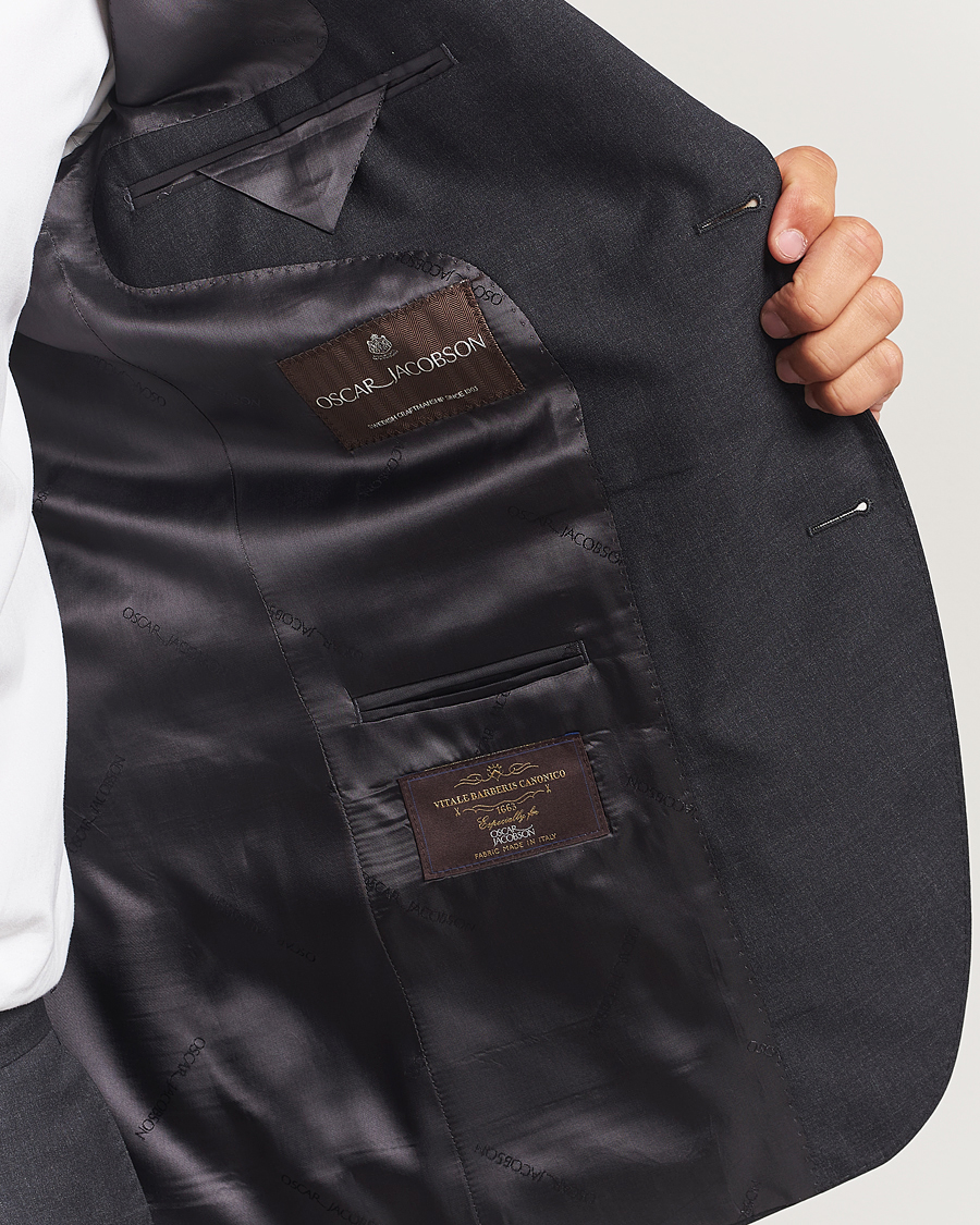 Heren | Blazers | Oscar Jacobson | Fogerty Wool Blazer Grey