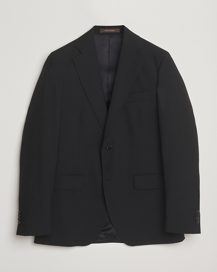 Heren | Blazers | Oscar Jacobson | Fogerty Wool Blazer Black