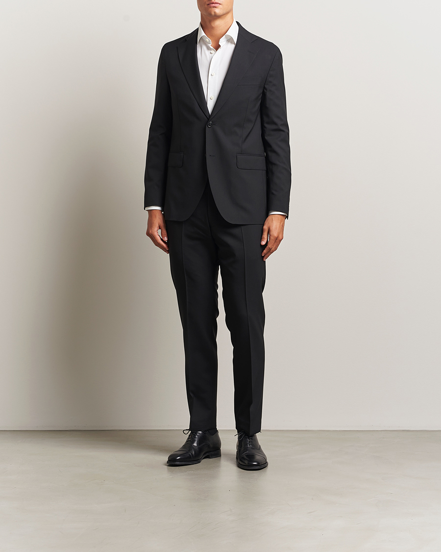 Heren | Blazers | Oscar Jacobson | Fogerty Wool Blazer Black