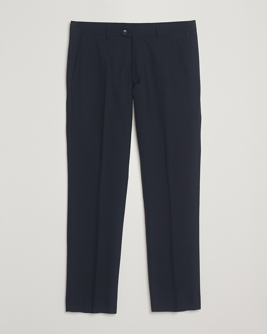 Heren | Broeken | Oscar Jacobson | Dandy Wool Trousers Navy